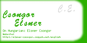 csongor elsner business card